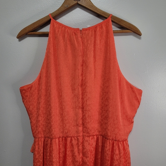 DKNY Orange Halter Style Dress Size 16 New With Tags - Picture 14 of 15